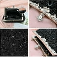 thumbnail image 3 of 1920s Beaded Clutch Evening Sequin Purses for Women Pearl Clutch Wedding Party Handbags, 3 of 7