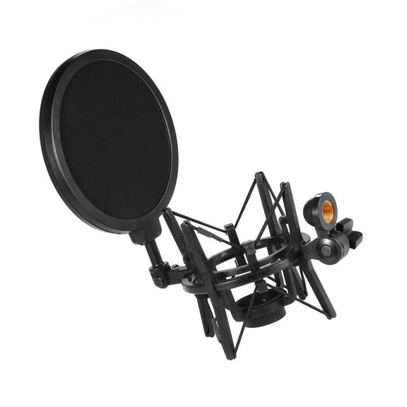 Microphone Stand,With Pop Filter Condenser Mic Mount Filter On-line Studio Pop Filter On-line Mount -vibration With Univeal Rookin Mount -vition With Hxber Mount Mewmewcat Condenser