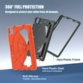 thumbnail image 3 of Case for iPad Air (4th, 5th Generation)/iPad Pro 11" (1st, 2nd, 3rd, 4th gen) Multiple Protection Shockproof Contrast Color Cover With Stand and Pen Holder, 3 of 8