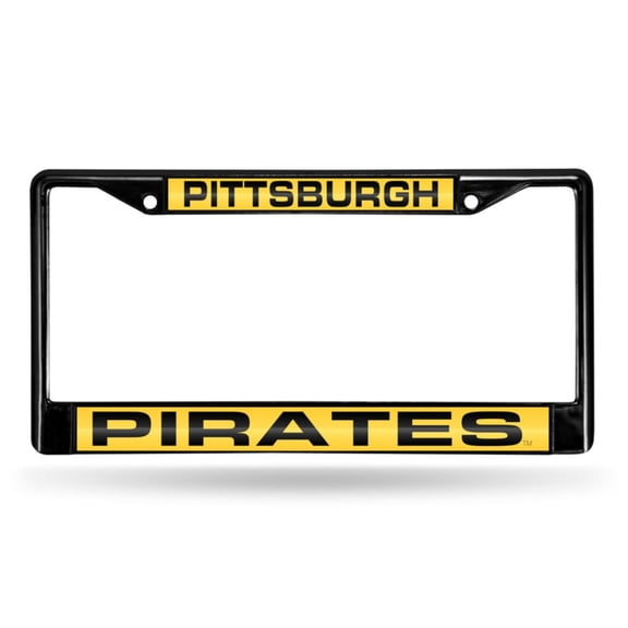 Pittsburgh Baseball Pirates Black License Plate Frame Holder