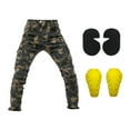 thumbnail image 3 of Pantalones vaqueros de motociclista para hombre, color negro, con forro protector, talla L L, 3 of 8
