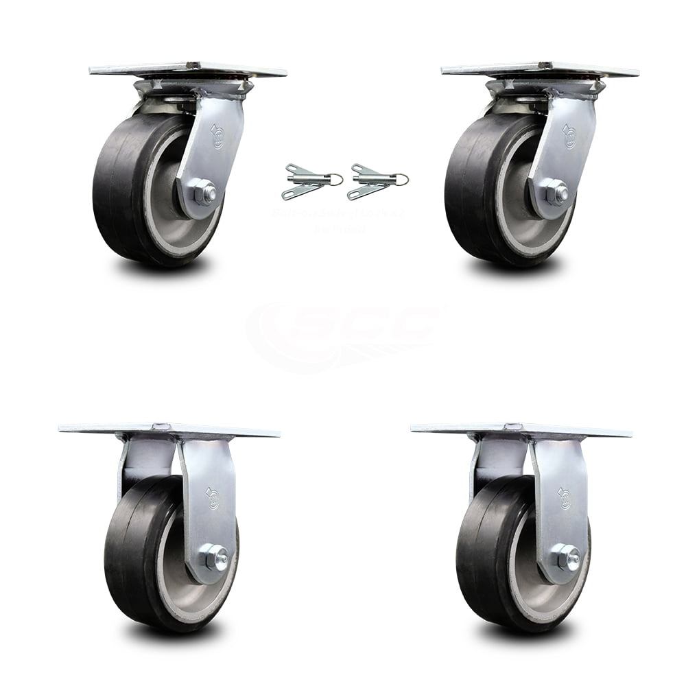Aluminum Alloy Moving Casters Workbench Casters 360 Degree Maneuverability L4W5 