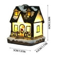 thumbnail image 2 of Christmas Village House Decoration,Light Up Mini Resin Christmas House,Resin Christmas Scene Village Houses,Lighted Christmas Village Houses Set Battery Operated Resin Christmas House Decor, 2 of 2