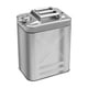 thumbnail image 4 of Bidón de combustible de acero inoxidable de gran capacidad, garrafa de agua, depósito de metal resistente para acampada. 35 litros, 4 of 9