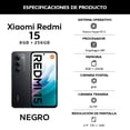 thumbnail image 4 of Smartphone Xiaomi Redmi 15 8+256 Negro Desbloqueado, 4 of 5