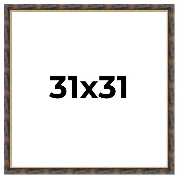31x31 Frame Gold Real Wood Picture Frame Width 1.5 inches | Interior Frame Depth 0.5 inches |