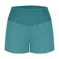 thumbnail image 7 of Crunowin Womens Lightweight Summer Shorts, High Waisted Solid Sport Shorts Mint Green M, 7 of 7