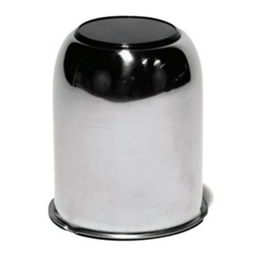 Stainless Steel Open End Wheel Center Cap With Chrome Center Cap, Fits 15 & 16 Inch, 6 Hole Wheels - 3.75" Center Bore (KE-90159)