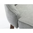 thumbnail image 3 of Gray Mid Century Dining Chairs Set of 4, Modern Kitchen & Dining Room Chairs Set of 4, Fabric Upholstered Kitchen Chairs for Dining Table, Sillas de Comedor, Wood Legs (Grey, 4 Pcs), 3 of 12