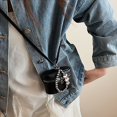 thumbnail image 3 of Mini Crossbody Bag for Women Box Shoulder Bag PU Leather Cute Purse with Zipper and Love Wristlet for Shopping Travel, 3 of 8