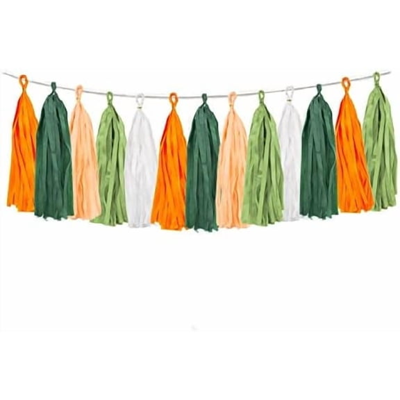 25PCS Little Cutie Baby Shower Decorations Citrus DIY Tissue Tassel Garland Banner Tangerine Clementine Orange Themed Birthday Party Wedding Backdrop Nursery Wall Garden Hanging Décor