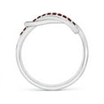 thumbnail image 2 of ANGARA Natural Encrusted Ruby Infinity Love Knot Ring in 14K White Gold for Women (Size-1.3mm) | July Birthstone, Birthday, Anniversary, Jewelry Gift for Women | Natural Ruby Ring, 2 of 8