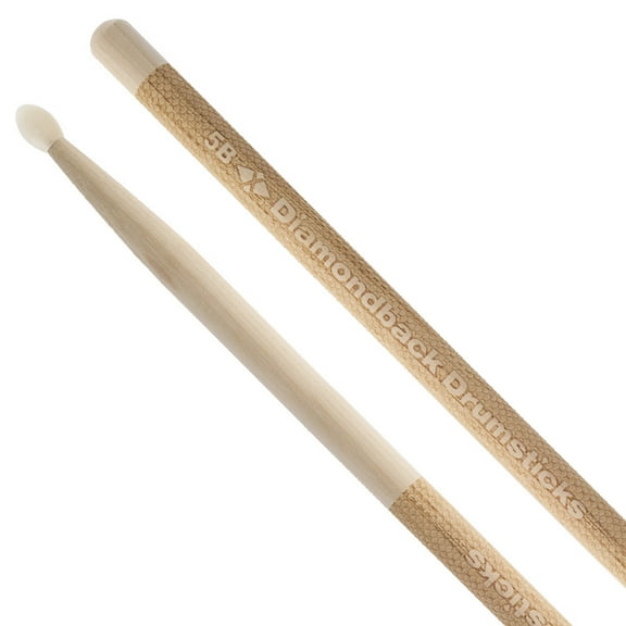 Diamondback Drumsticks Hickory Laser Engraved Drumsticks (5BN)