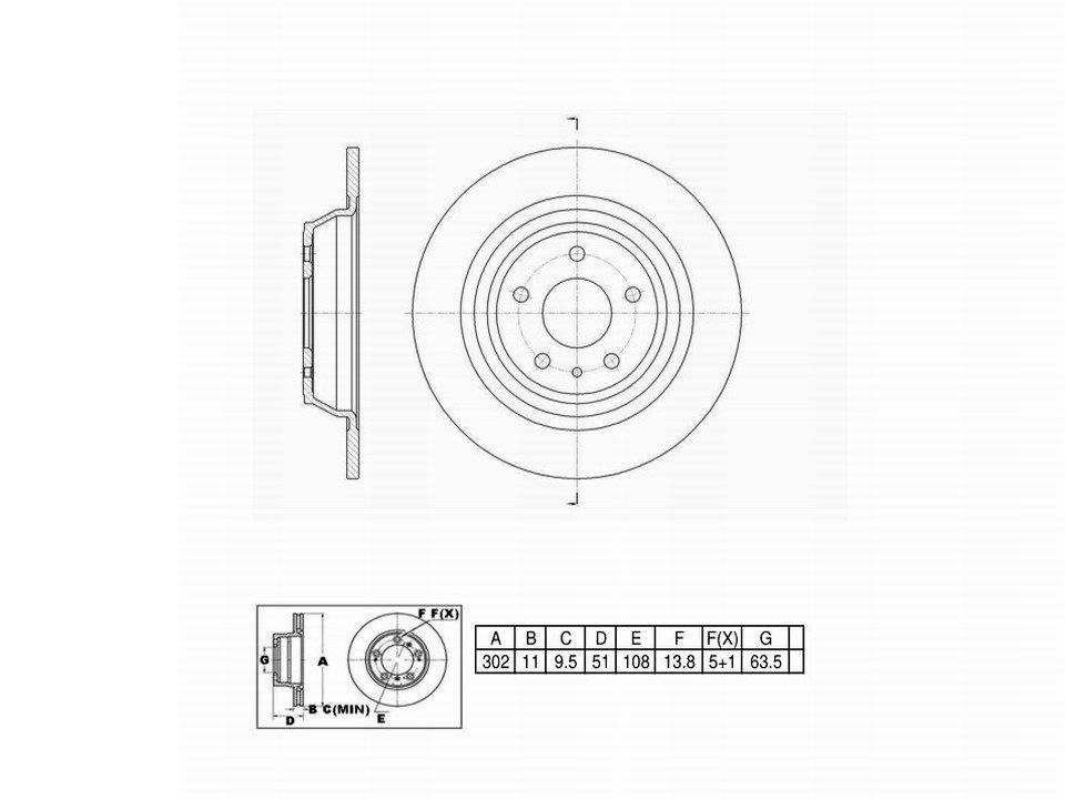 Winstop Brake Rotor, Rear WS243809, Ford Fusion 2020-2013