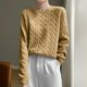 thumbnail image 1 of Suéter de cuello en V para mujer, cárdigan de primavera y otoño para mujer, cárdigan de punto de manga larga con cuello en V y gran tamaño para mujer, suéteres de punto de algodón para mujer., 1 of 6
