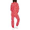thumbnail image 3 of Michellecmm  Women Men Couples Pajamas Bear/Heart/Penguin/Crutch Print Sleepwear, 3 of 9