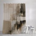 thumbnail image 3 of Grey Abstract Art Shower Curtains for Bathroom, Contemporary Luxury Waterproof Fabric Shower Curtain, Decorative Bathroom Curtain for Bathtub, 36"x72", No Hooks Included, 3 of 9