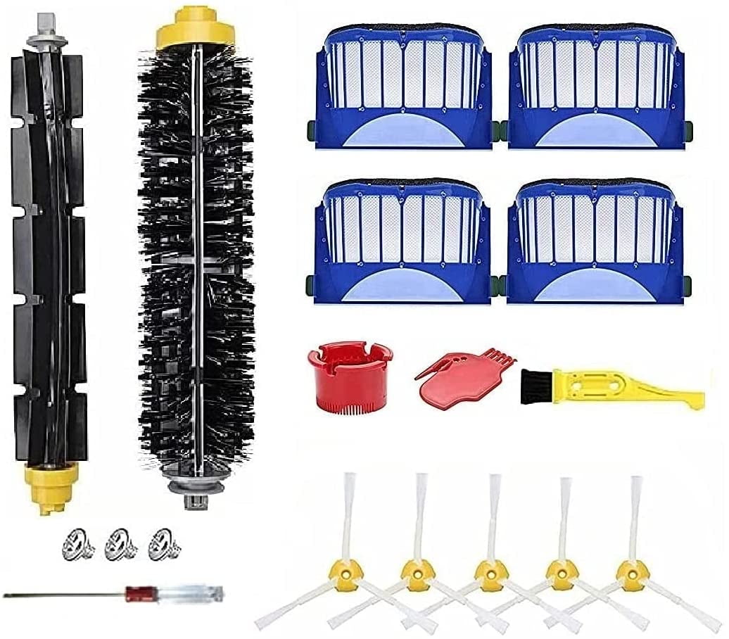 Replacement Filter Brush Parts kit for iRobot Roomba 600 610 620 650 614 618 