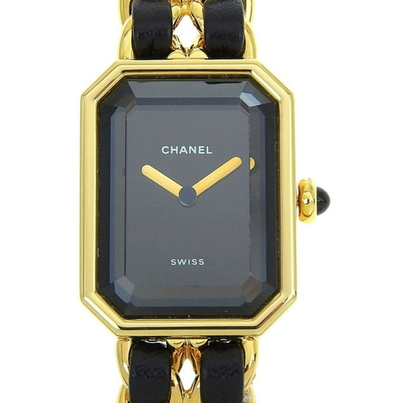 Pre-Owned CHANEL Premiere S Watch H0001, Gold-Plated Leather Quartz Movement, Analog... (Good)