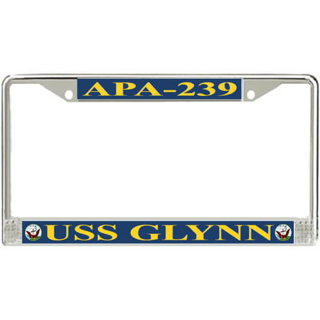 USS Glynn APA-239 License Plate Frame