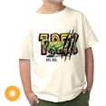 thumbnail image 2 of DelSol Men Crew Tee - Rex- Beige T-Shirt (5T) for Kids, 2 of 3