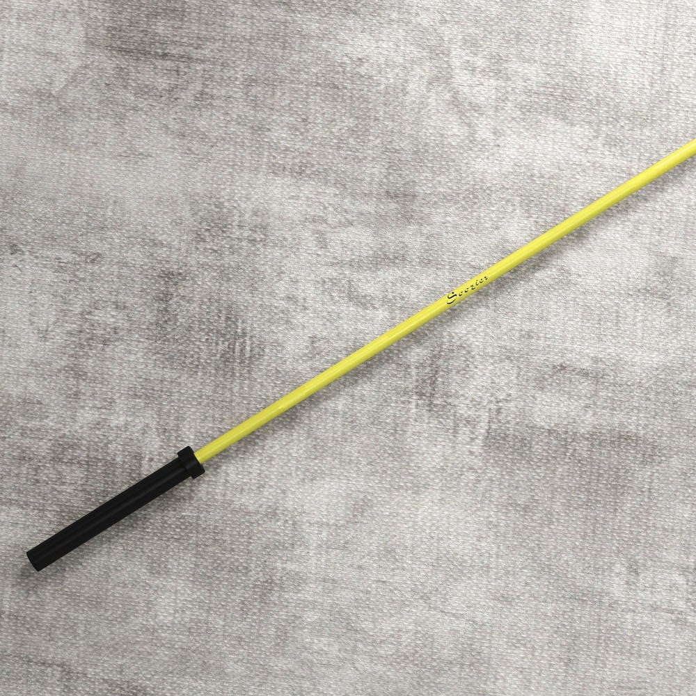 Resenkos 7.2ft Olympic Weight Bar, with Rotating Sleeves & Non-Slip Knurling Grip, 1500lbs Weight Capacity, Yellow, Heavy-Duty