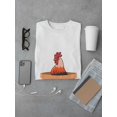 thumbnail image 3 of Pi Rooster Pot Men White T-Shirt, Male Large, 3 of 4