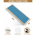 thumbnail image 5 of Blue Non-Slip Stair Treads for Wooden Steps, 15 Pack-8x30in Carpet Stair Mats with Adhesive Backing, Noise-Reducing Step Covers for Indoor Stairs, Easy to Install & Residue-Free, 5 of 7