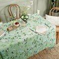 thumbnail image 2 of Floral Bird Tablecloth,Green French Tablecloth for Rectangle Tables 60 x 84,Perfect for Kitchen Dinner,Restaurant,Holiday Picnic Table Cover, 2 of 6