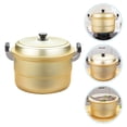thumbnail image 1 of BESTYASH Steaming Pots for Cooking Steamer Cooker Pot Aluminum for Home Users 1Pcs, 1 of 8