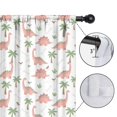 thumbnail image 4 of Dinosaur and Bone White Pattern Insulated Teens Curtains Set Of 2, Bedroom Essentials, Toddler Room Decor 52"x63", 4 of 5