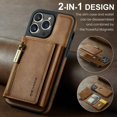 thumbnail image 4 of 2 In 1 Detachable Magnetic Leather Wallet Phone Case For iPhone 15 14 13 12 11 Pro Max Plus Zipper Card Slot Pocket Holder Cover, 4 of 5