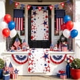 thumbnail image 5 of Darzheoy 4th of July Table Runner, Patriotic Red, White, Blue Star Design, Available in 5 Sizes, Wrinkle-Resistant, Holiday Table Decor for Independence Day, Memorial Day, Home, Party, 5 of 6