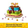 thumbnail image 6 of LEGO Birthday Party Cake - Building Toy for Boys & Girls, Ages 7+ - Birthday Decoration with 10 Candle Accessories - Craft for Kids - 40815, 6 of 8