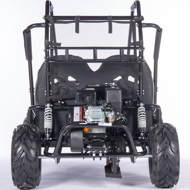 MotoTec Mud Monster XL 212cc 2 Seat Go Kart, Full Suspension, Blue