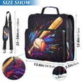 thumbnail image 2 of ALAZA Zipper Binder Bag Baseball Bat 3 Ring File Folder Binder Organizer Bag, 2 of 8
