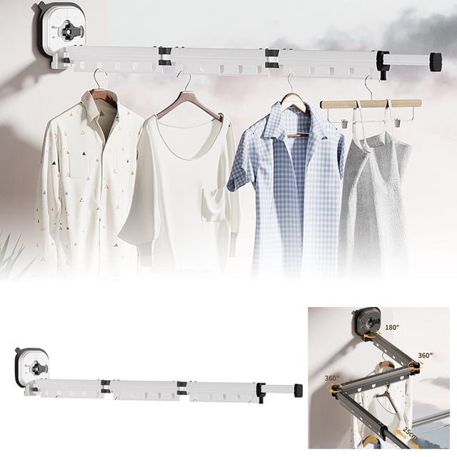 GUANGHONG Ultimate Space : Balcony Folding Drying Rack & Stylish Solution for Efficient Laundry Drying!