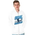 thumbnail image 3 of Athletic Soccer Fan Goal Oriented Pun Men's Big & Tall Graphic Zip Up Hoodie Brisco Brands 2X, 3 of 5