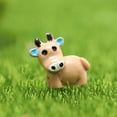 Home Decor 50PCS Micro Cow Mini Resin Cow Figurines Miniature Cows
