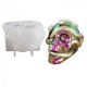 thumbnail image 1 of Double Snake for Head Silicone Mirror Mold DIY Epoxy Resin Skull for Head Casting Tool Candle Holder Ornaments Home Decoration for Craft, 1 of 5