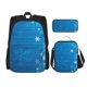 thumbnail image 1 of Disketp Blue Christmas Mochila Estampada de Gran Capacidad con Lonchera y Estuche, Set de 3 Piezas para Estudiantes, 1 of 7