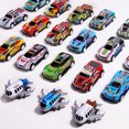 thumbnail image 3 of 32 Pcs Voiture pour Enfants Modèle en Métal Moulé sous Pression Garçon 1:64 Véhicule en Alliage avec Boîte à Rétrofriction Jouets Éducatifs pour 3 Ans Cadeaux Ensemble de 32 Pcs, 3 of 6