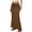 Z313 Coffee, variant on Landzoo Women'S Skirts Solid Color Elastic Waist With Drawstring Summer Comfortable Women Fish Tail Skirt Size L Red