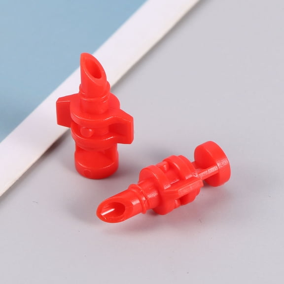 HAMPPLIES 50PCS Adjustable Red Misting Nozzle Sprinkler for Gardening and Outdoor Watering Equipment