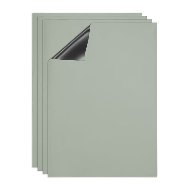 Tableau Effaçable à Sec, A4 Lot de 4 Aimants pour Calendrier de Frigo Tableau Blanc, Gris