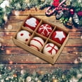 thumbnail image 1 of Fiudx Ofertas y liquidaciones Bola de decoración navideña Bola de lana de nieve Bola de decoración para árbol de Navidad Accesorios de decoración navideña, 1 of 5