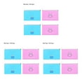 thumbnail image 3 of Redempat 4pcs/10pcs Masks Storage Box PP Portable Holder Organizer Face Masks Container Reusable Ouutdoor Dustproof Case 2*blue+2*pink 3Set, 3 of 6