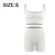 thumbnail image 2 of Conjuntos de entrenamiento acanalados para mujer, 2 piezas, sujetador deportivo sin costuras, cintura alta, leggings de yoga, 2 of 6