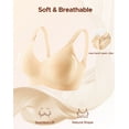 thumbnail image 6 of INNERSY Women's Nursing Bras for Breastfeeding Maternity Bra for Pregnancy Seamless Bralette(L,Nude), 6 of 9