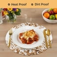 thumbnail image 4 of Brown Yellow Eucalyptus Leaves Round 13 Inch Placemats Set of 8, Watercolor Spring Summer Botanical HeatResistant Non Slip Place Mats for Dining Table, Wipeable Kitchen Table Mats for Housewarming, 4 of 9